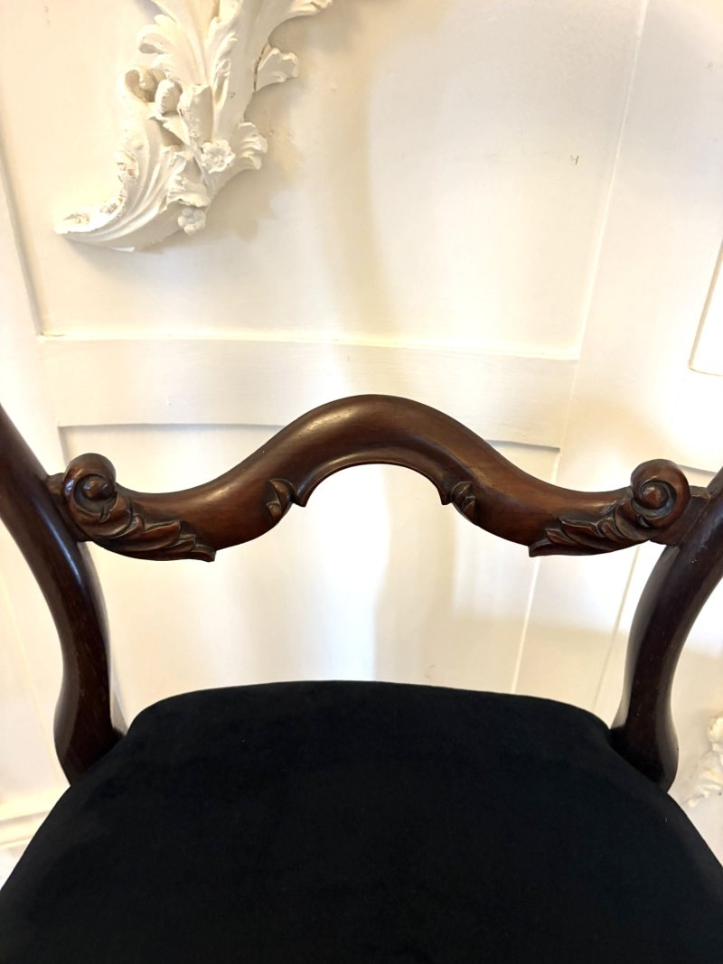 Superb Quality Set of Ten Antique Victorian Rosewood Dining Chairs - Image 8